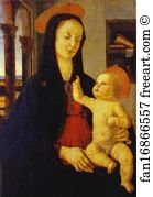 Domenico Ghirlandaio Art Print - The Virgin And Child