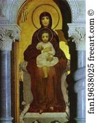 Mikhail Vrubel Art Print - The Virgin And Child