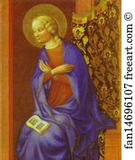 Masolino Da Panicale Art Print - The Virgin Annunciate