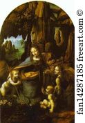 Virgin Art Print - The Virgin Of The Rocks