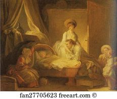 Visiting Art Print - The Visit To The Nursery