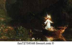 Munson Williams Art Print - The Voyage Of Life: Childhood. Detail