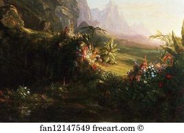 52 X 78 Munson Williams Proctor Institute Art Print - The Voyage Of Life: Childhood