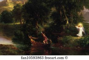 The Voyage Of Life Youth Art Print - The Voyage Of Life: Youth. Detail