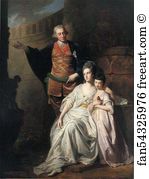 1769 Private Collection Art Print - The Warren Family