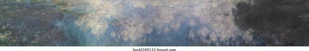  Art Print - The Water Lilies - The Clouds
