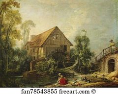 1751 Art Print - The Watermill