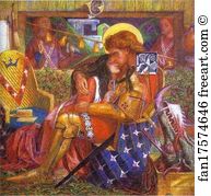 And The Princess Art Print - The Wedding Of St. George And The Princess Sabra