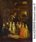Stephen Art Print - The Wedding Of Stephen Bechingham And Mary Cox