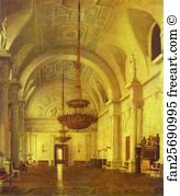 Sergey Zaryanko Art Print - The White Hall In The Winter Palace