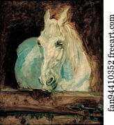 Horses Art Print - The White Horse "gazelle", 1881