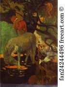 The White Horse Art Print - The White Horse