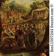 Calf Art Print - The Worship Of The Golden Calf. Detail