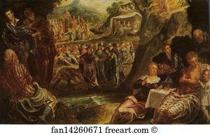 Calf Art Print - The Worship Of The Golden Calf