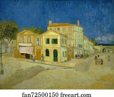 House Art Print - The Yellow House ('the Street')