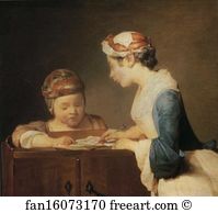 Baptiste Art Print - The Young Schoolmistress