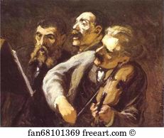 Amateur Art Print - Three Amateur Musicians
