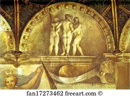 Grace Art Print - Three Graces. View Of The Ceiling. Detail