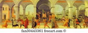 Kill Art Print - Three Scenes From The Story Of Virginia: Appius Claudius Stops Virginia; The "decemvir" Condems Virginia To Slavery; Virginia Is Killed By Virginius