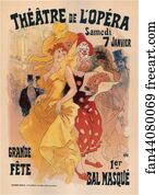 Theatre Art Print - Théâtre De L'opéra Samedi 7 Janvier