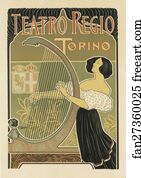 Theatre Art Print - Théâtre Royal De Turin