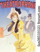 Jules Chéret Art Print - Théâtrophone