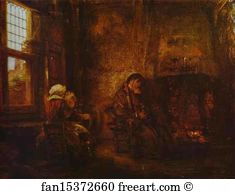 Anna Art Print - Tobit And Anna