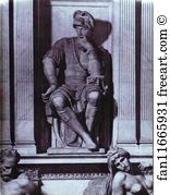 Medici Art Print - Tomb Of Lorenzo De' Medici. Detail