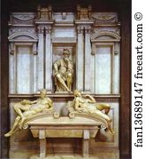 Florence Italy Art Print - Tomb Of Lorenzo De' Medici