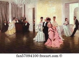 1873 Oil On Canvas The Guildhall Art Gallery Art Print - Too Early