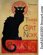 Du Art Print - Tournée Du Chat Noir De Rodolphe Salis