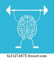Free art print of Strong brain. Cartoon strong brain. Vector clip art illustration with simple gradients. All in a single layer. | FreeArt | fa15771862 Free art print of Strong brain. Cartoon strong brain. Vector clip art illustration with simple gradients. All in a single layer. | FreeArt | fa15771862