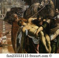 66 Art Print - Translation Of The Body Of St. Mark. Detail