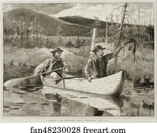  Art Print - "trapping In The Adirondacks"