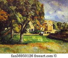 1885 87 Art Print - Trees In Park. The Jas De Bouffan