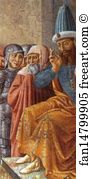 Fresco Art Print - Trial By Fire Before The Sultan