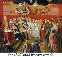 1471 Art Print - Triumph Of St. Thomas Aquinas. Detail