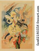Texte Art Print - Troisième Panneau Sans Texte: "la Pantomime".