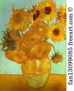 Munich Art Print - Twelve Sunflowers