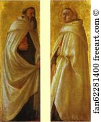 Pisa Art Print - Two Carmelite Saints. Panels From The Pisa Altar