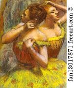 1898 Art Print - Two Dancers. (Deux Danseuse)