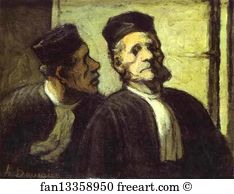 Lawyer Art Print - Two Lawyers