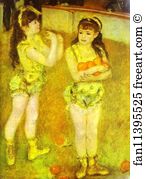 Little Girl Art Print - Two Little Circus Girls