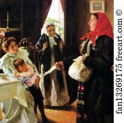 Two Mothers Foster Mother And Birth Mother Art Print - Two Mothers: Foster Mother And Birth Mother. Detail
