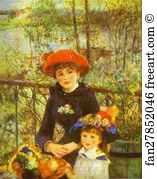 Two Art Print - Two Sisters (On The Terrace)