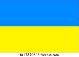 printable ukrainian flag