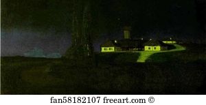 Ukrainian Art Print - Ukrainian Night