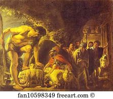 1630s Art Print - Ulysses In The Cave Of Polyphemus