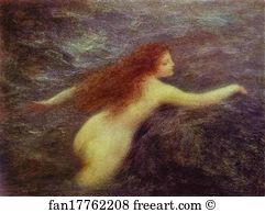 1896 Oil On Canvas The Hermitage Art Print - Undine