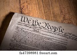 free art print of constitution of the united states preamble to the